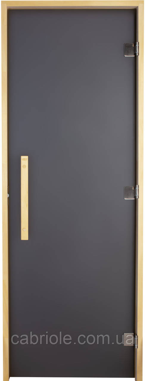 Двері для лазні та сауни Tesli Lux Graphite 2000х800, фото 1