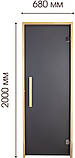 Двері для лазні та сауни Tesli Lux Graphite Sateen 2000х700, фото 3
