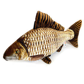 М`яка іграшка Карась срібний плюш 56*18*10см Копиця Україна (00287-7)