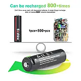 Батарейки AA акумуляторні Soshine з роз'ємом USB Type-C на 1.5V/3500mWh — 4 ШТ., фото 8