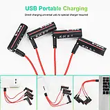 Батарейки AA акумуляторні Soshine з роз'ємом USB Type-C на 1.5V/3500mWh — 4 ШТ., фото 10