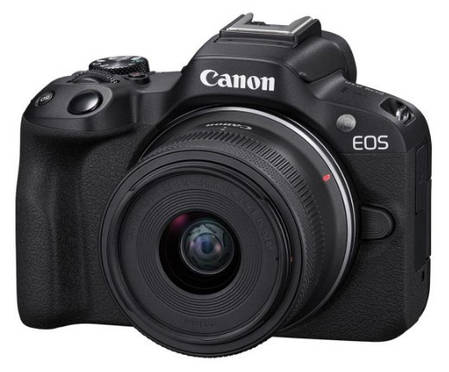 Цифрова фотокамера Canon EOS R50 + RF-S 18-45 IS STM Black Creator Kit, фото 1