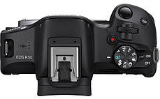 Цифрова фотокамера Canon EOS R50 + RF-S 18-45 IS STM Black Creator Kit, фото 3