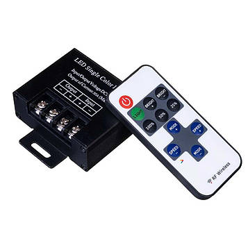 LED димер RF одноканальний 20A DC12-24V Радіо - 11 кнопок