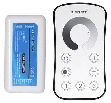 LED димер RF 12A 2.4G DC12-24V Радіо - Сенсорний 6 кнопок