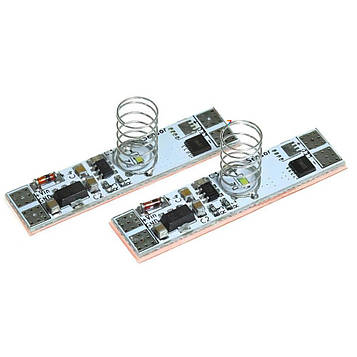 Сенсор димер ON/OFF 12-24V 10A білий М356 пружина 10 мм #87/6