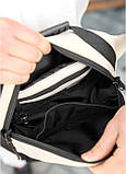 Сумка через плече бананка Sambag Flex сіра, фото 6
