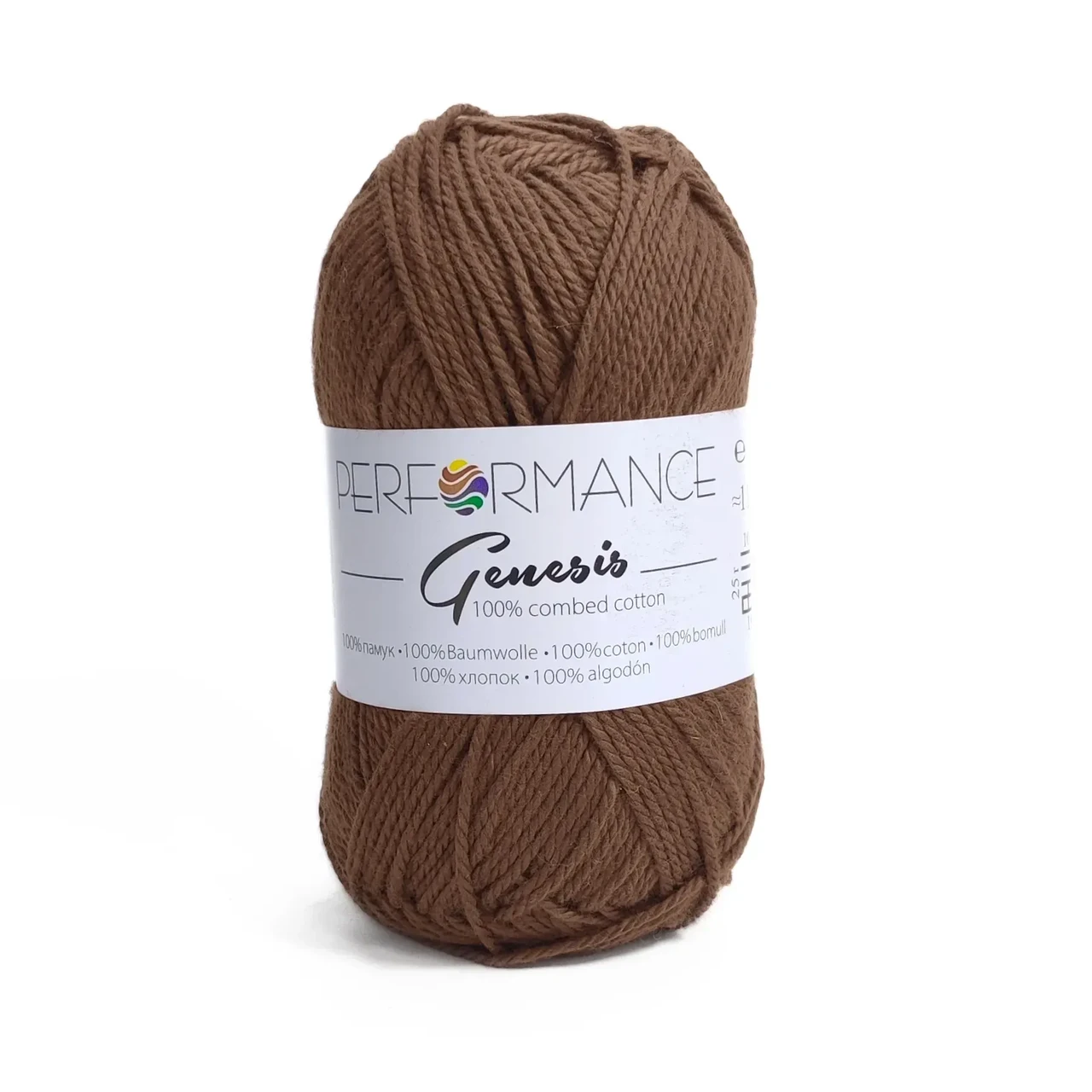 Пряжа Genesis/Генезіс, коричневий 2026, Performance, фото 1