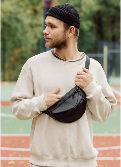 Сумка на пояс бананка Sambag Urban SKHm чорний, фото 1