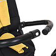 Велосипед дитячий триколісний Turbo Trike MT 1007 (жовтий колір) з батьківською ручкою, фото 10