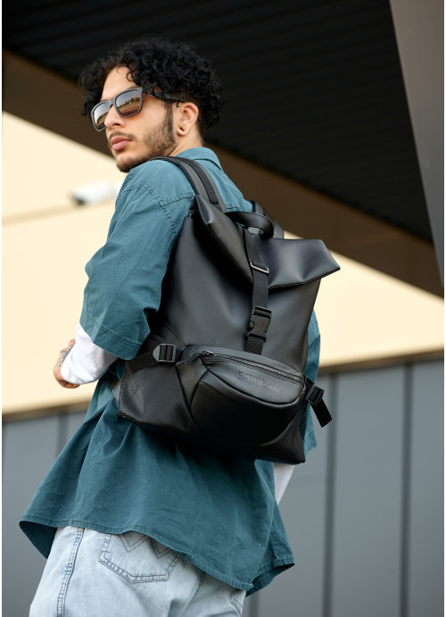 Рюкзак Sambag ReneDouble чорний чоловічий, фото 1