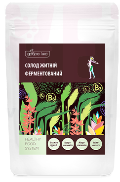 Натуральний житній солод, Добра їжа. Ферментований, молотий