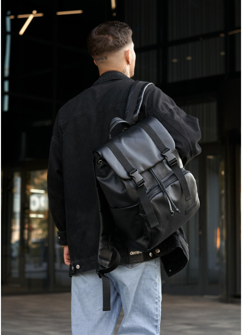Рюкзак RollTop Sambag 0SHn чорний, фото 1