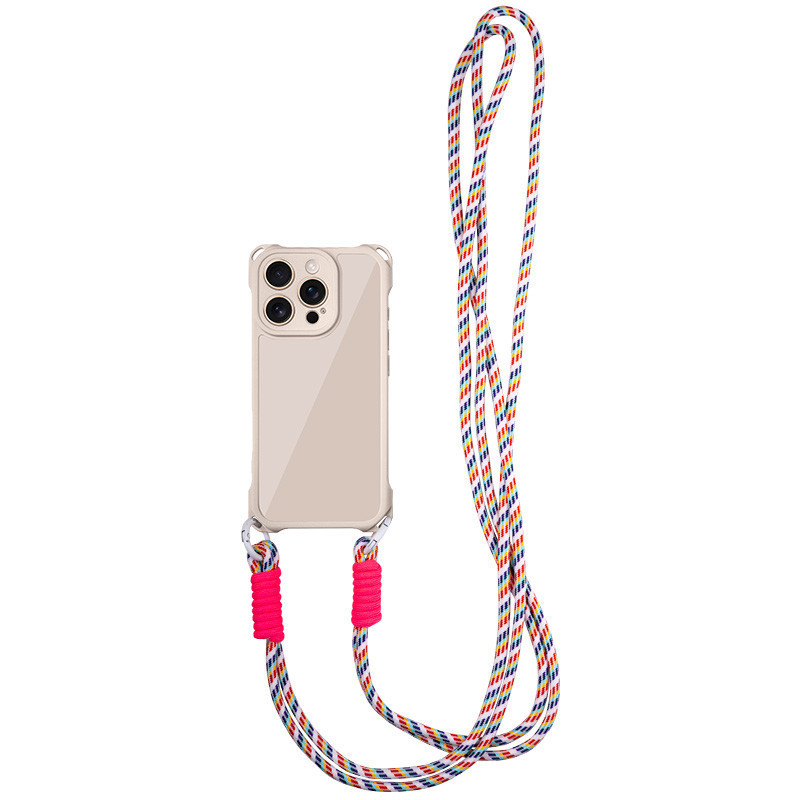 Чохол з шнурком TPU CrossBody with straps для iPhone 11 (6.1") Antique White