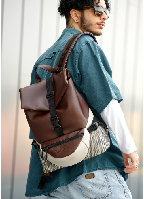 Рюкзак Sambag Rene ReneDouble шококлад чоловічий, фото 1