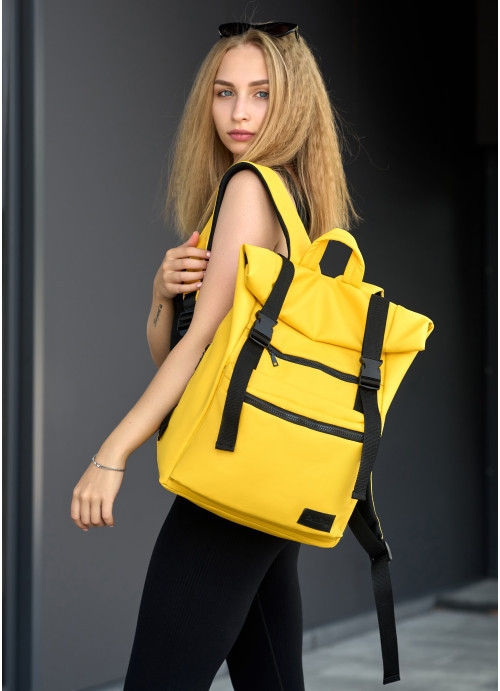 Рюкзак ролл унісекс Sambag RollTop LTT жовтий, фото 1