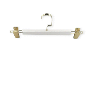 Плічка вішалки  прищіпками 32 см білі тремпеля для штанів і спідниць  уп.5 шт, фото 4