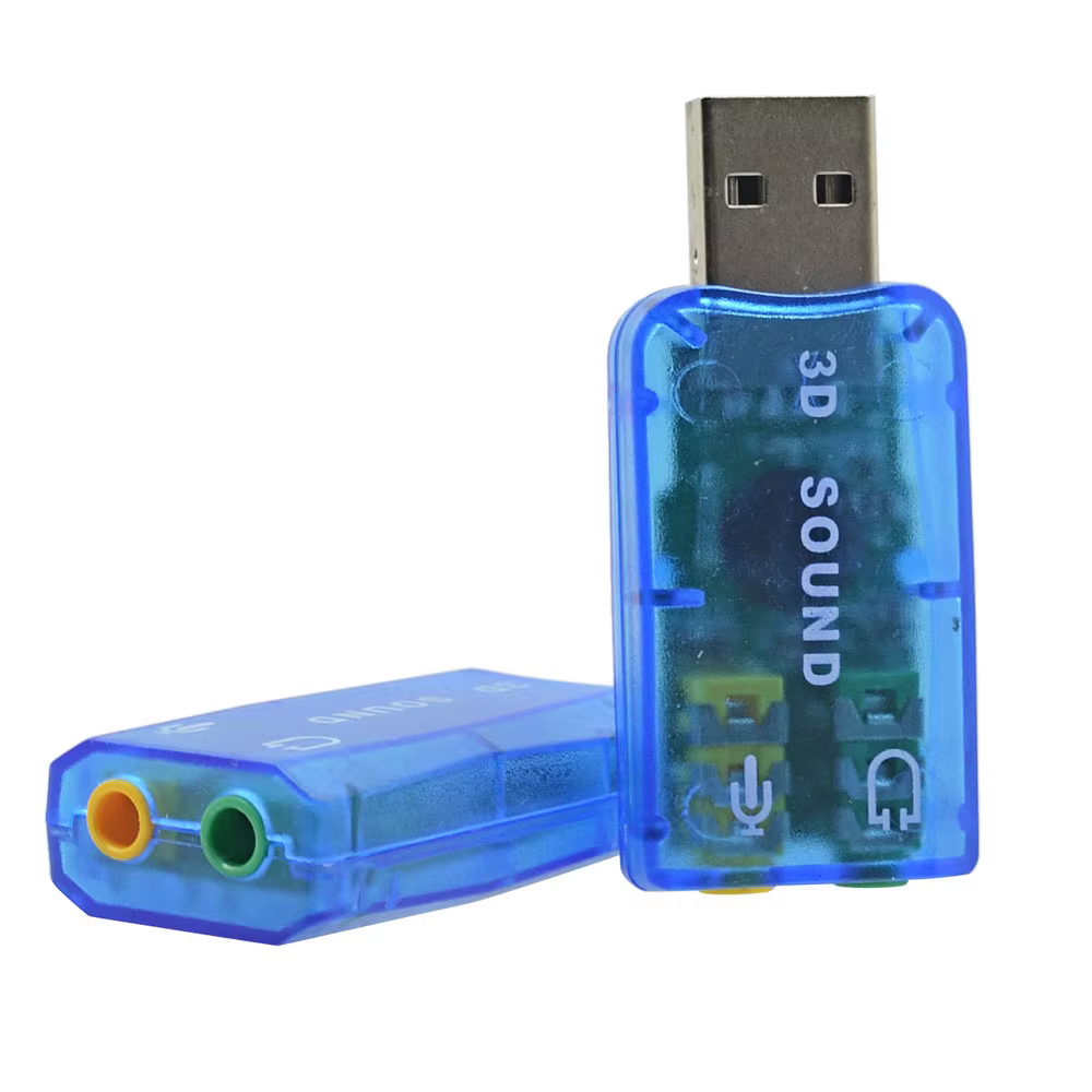 Зовнішня USB звукова карта, 3D, 5.1, USB ЦАП