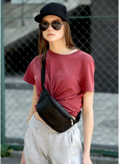 Сумка на пояс бананка Sambag Tirso MSH чорна W, фото 1