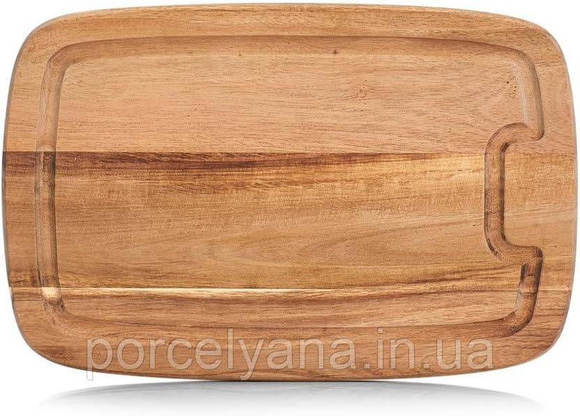 Дошка обробна з акації з канавкою 32х21 см Zeller 25555, фото 1