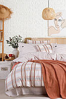 Постільна білизна Istanbul "Blue Marine" з покривалом Pike євро-розмір 100% бавовна Туреччина