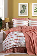 Постільна білизна Istanbul "Blue Marine" з покривалом Pike євро-розмір 100% бавовна Туреччина