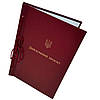 Папка для Дипломного проекту для твер. палітурки, тиснення під золото, бордова 215×305 мм (20мм) (уп.5шт), фото 2