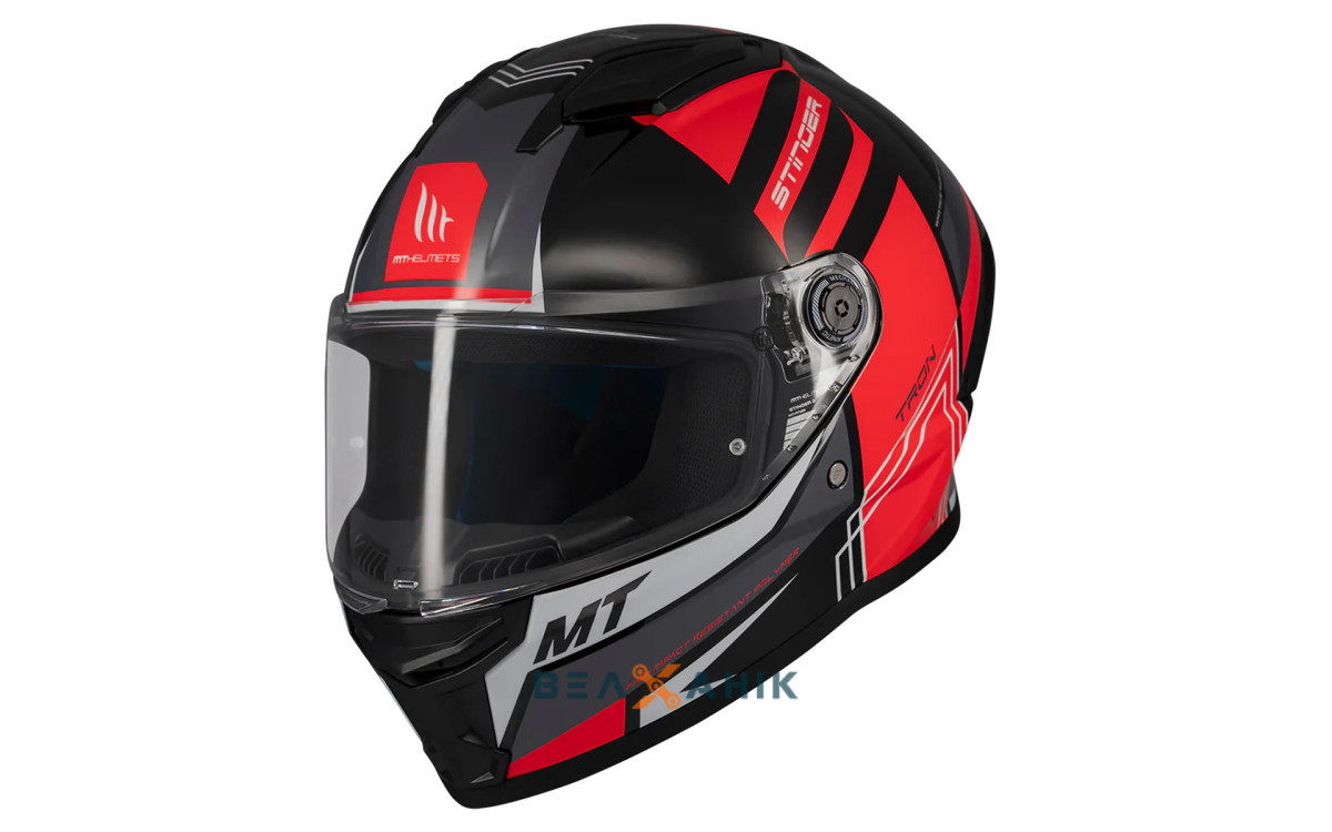 Шолом (інтеграл) MT STINGER 2 Tron B15 Gloss Red [S], фото 1