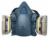 Напівмаска 3М 7502 + Фільтри, фото 4