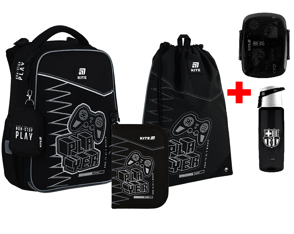 Шкільний набір Kite Education Player SET_K25-531M-3 (рюкзак, пенал, сумка)