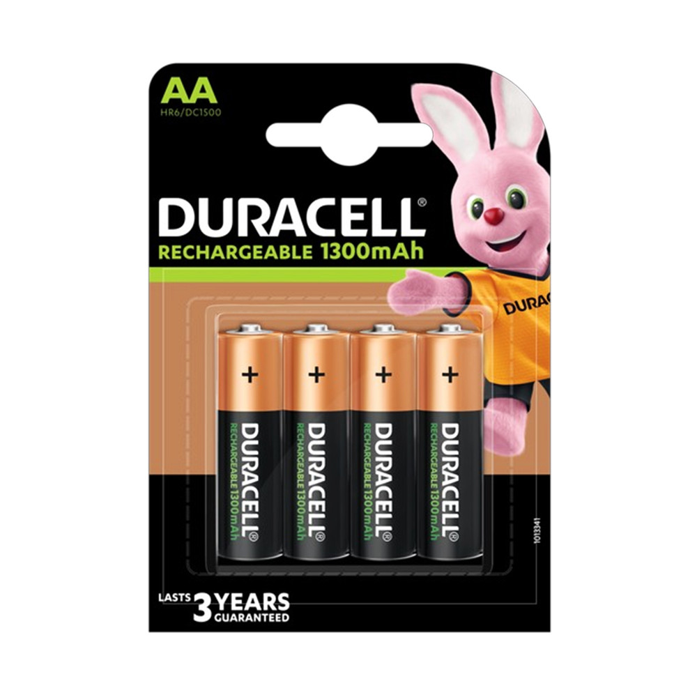 Акумулятори AA (HR6) Duracell Rechargeable 1300mAh (1.2v) 4шт, фото 1