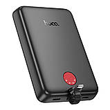 Універсальна Мобільна Батарея Power Bank Hoco J133A Triumph PD20W magnetic with cable(iP) 10000mAh Колір, фото 4