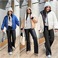 Жіноча зимова куртка двостороння