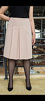 Юбка женская тиар с высокой посадкой по колено большие размеры