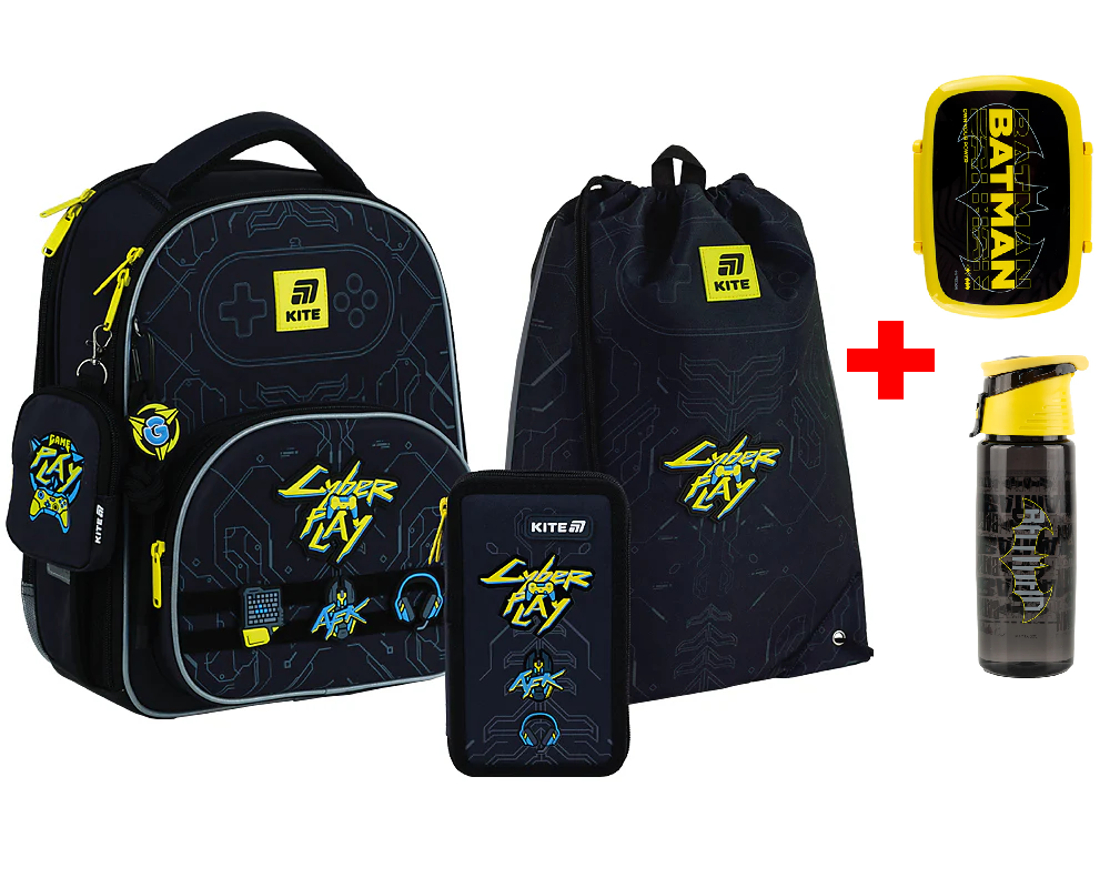 Шкільний набір Kite Education Cyber SET_K25-556M-2 (рюкзак, пенал, сумка)