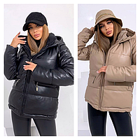 Жіноча куртка еко-шкіра норма