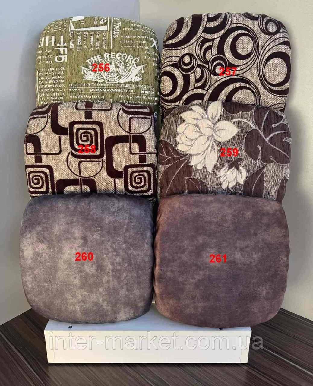 Чохли на табуретки комплект 4 шт на гумці (сидіння на табурет, стілець), фото 1