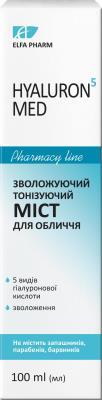 Зволожуючий тонізуючий міст Elfa Pharm Hyaluron5 MED 100 мл