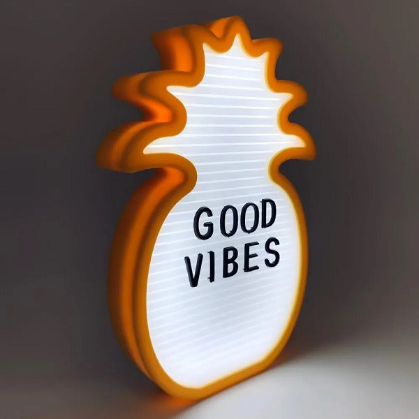 Ночник LED на батарейках "Ананас" +букви / 2xAAA/, фото 1