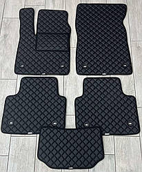Килимки в салон Екошкіра для Jaguar I-Pace 2018-2025 / Ягуар Ай-пейс килимки екошкіра