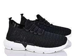 Кеди чорні тканинні кросівки жіночі мокасини на гумовій підошві розмір 36 38