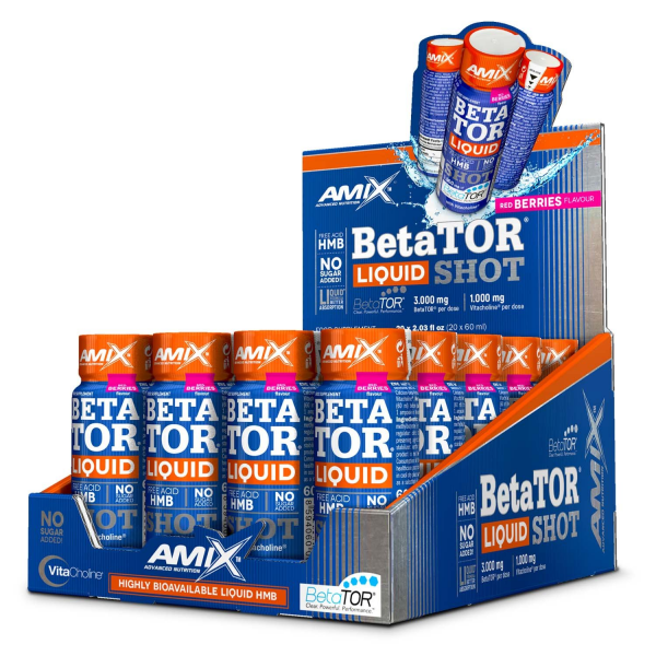 Amix BetaTOR 3000 mg with VitaCholine Liquid HMB Shot 20x60ml