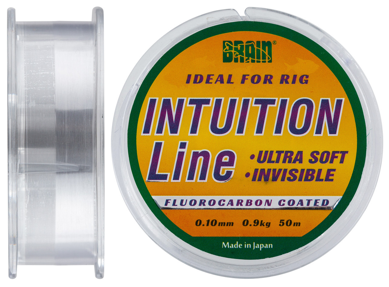Леска Brain Intuition 50m 0,10 mm #0,35 0,9 kg 1,9 lb ц.: clear