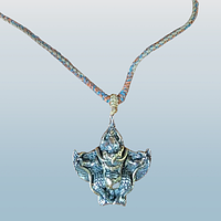 Срібна кольє підвіска кулон Будда-покровитель Бог-птиц Гаруда