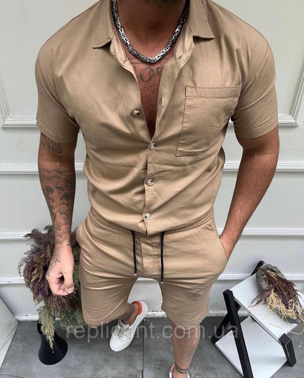 Мужской летний комплект Турция чоловічий літній костюм Туреччина, фото 1