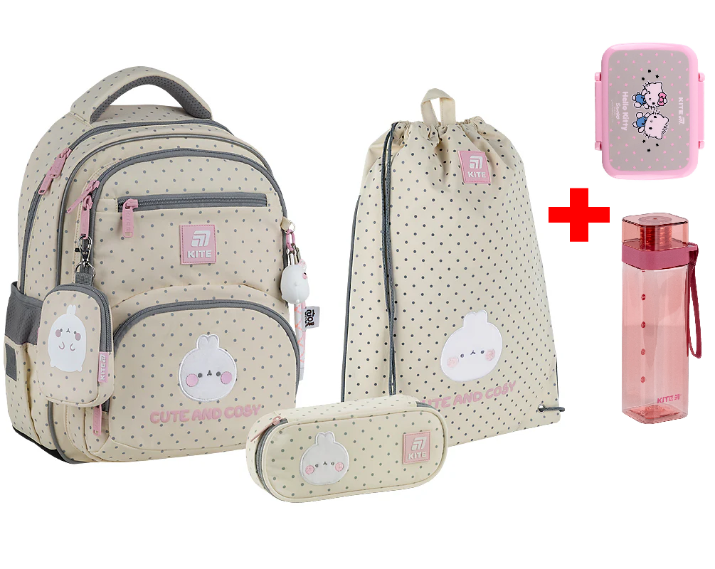 Шкільний набір Kite Education Molang SET_ML25-773M (рюкзак, пенал, сумка)