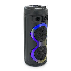 Акустична система з підсвіткою ZQS6220, 2*10W, вбудований акум 3000mAh, живлення від USB-кабелю, Black, Box