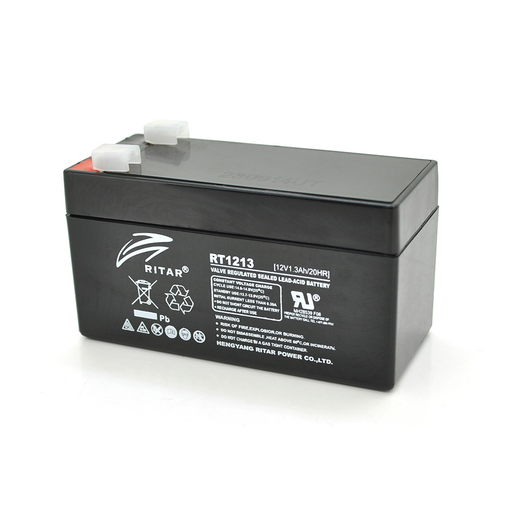 Аккумуляторная батарея AGM RITAR RT1213, Black Case, 12V 1.3Ah  ( 98 х 44 х 53 (59) ), 0.9kg Q20