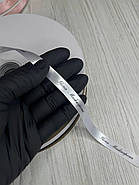 Сатинова стрічка з логотипом Стрічка з логотипом оптом Іменні стрічки біла та чорна 10 мм, 100 м, фото 6