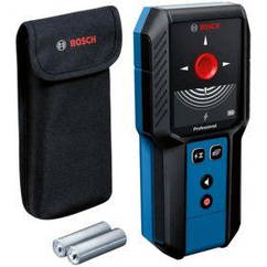 Детектор акумуляторний Bosch GMS 120-27 Professional до 120 мм, 2 ААх1.5В, IP54, чохол, 0.24 кг